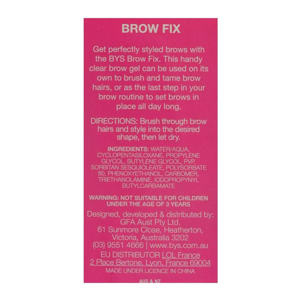 BYS Brow Fix with Mascara Wand 01 Clear