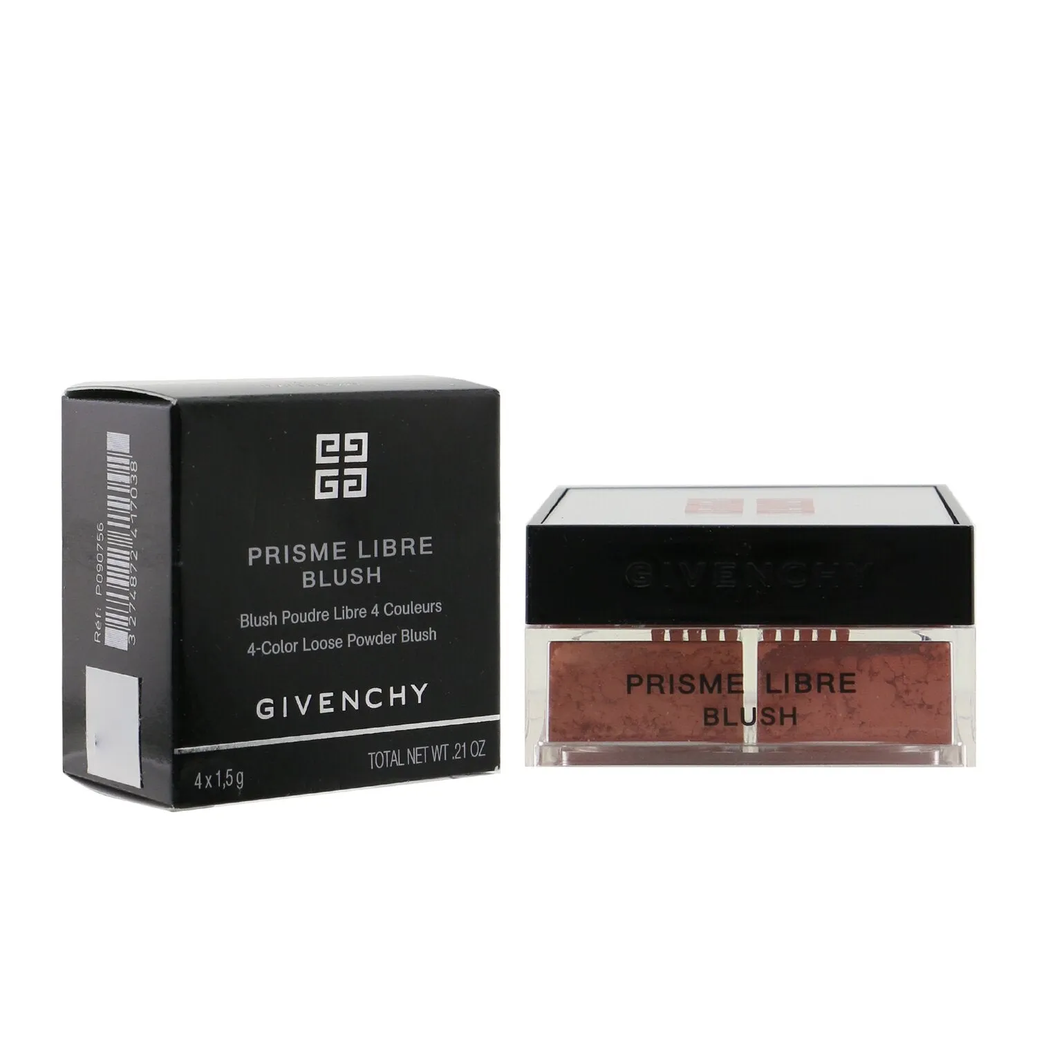 Givenchy Prisme Libre Blush 4 Color Loose Powder Blush - # 2 Taffetas Rose (Bright Pink)  4x1.5g/0.0525oz