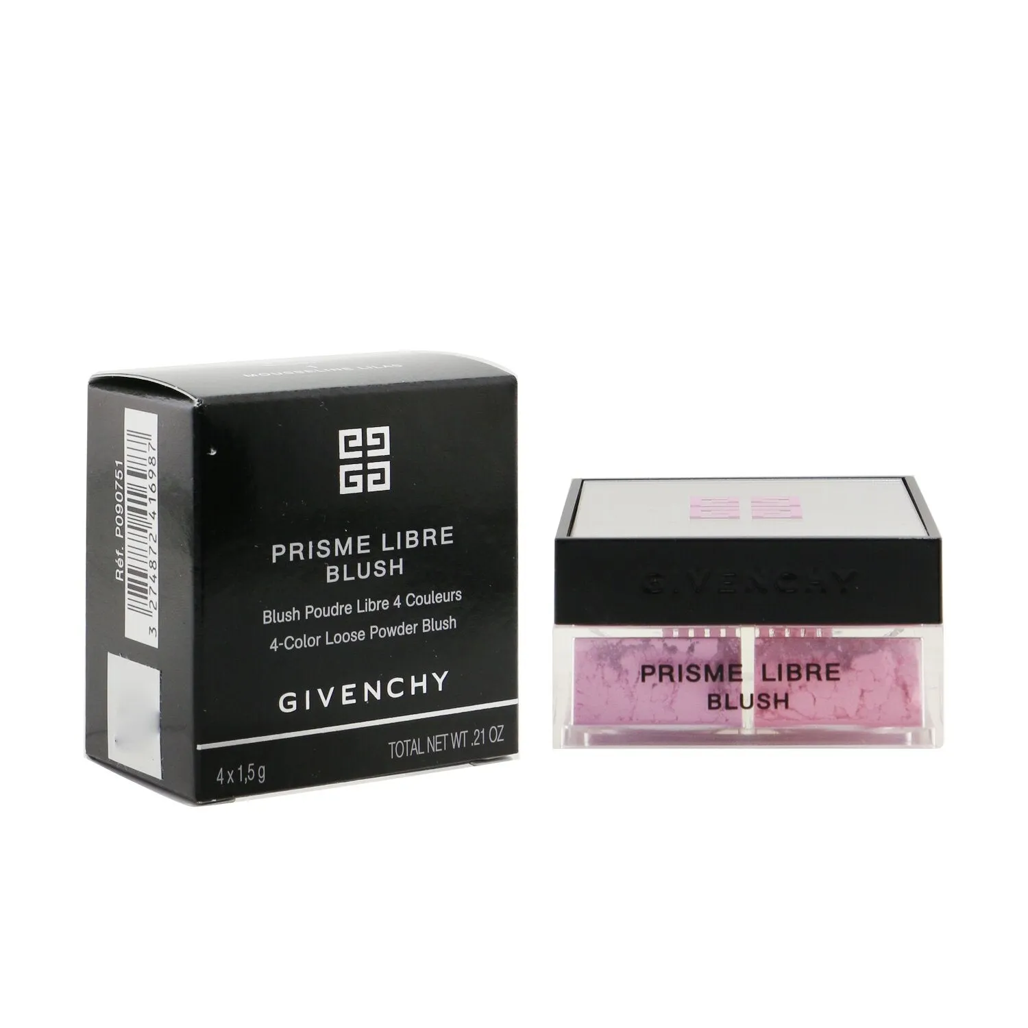 Givenchy Prisme Libre Blush 4 Color Loose Powder Blush - # 2 Taffetas Rose (Bright Pink)  4x1.5g/0.0525oz