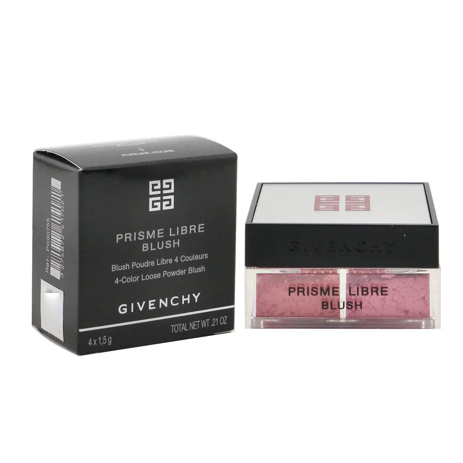 Givenchy Prisme Libre Blush 4 Color Loose Powder Blush - # 2 Taffetas Rose (Bright Pink)  4x1.5g/0.0525oz