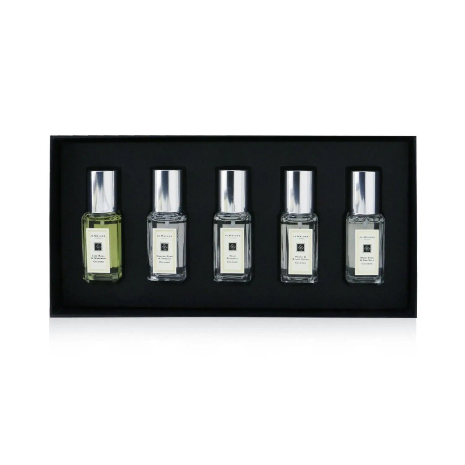 Jo Malone Cologne Collection: Lime Basil & Mandarin. English Pear & Freesia. Wild Bluebell. Peony & Blush Suede. Wood Sage &Sea Salt  5x9ml/0.3oz