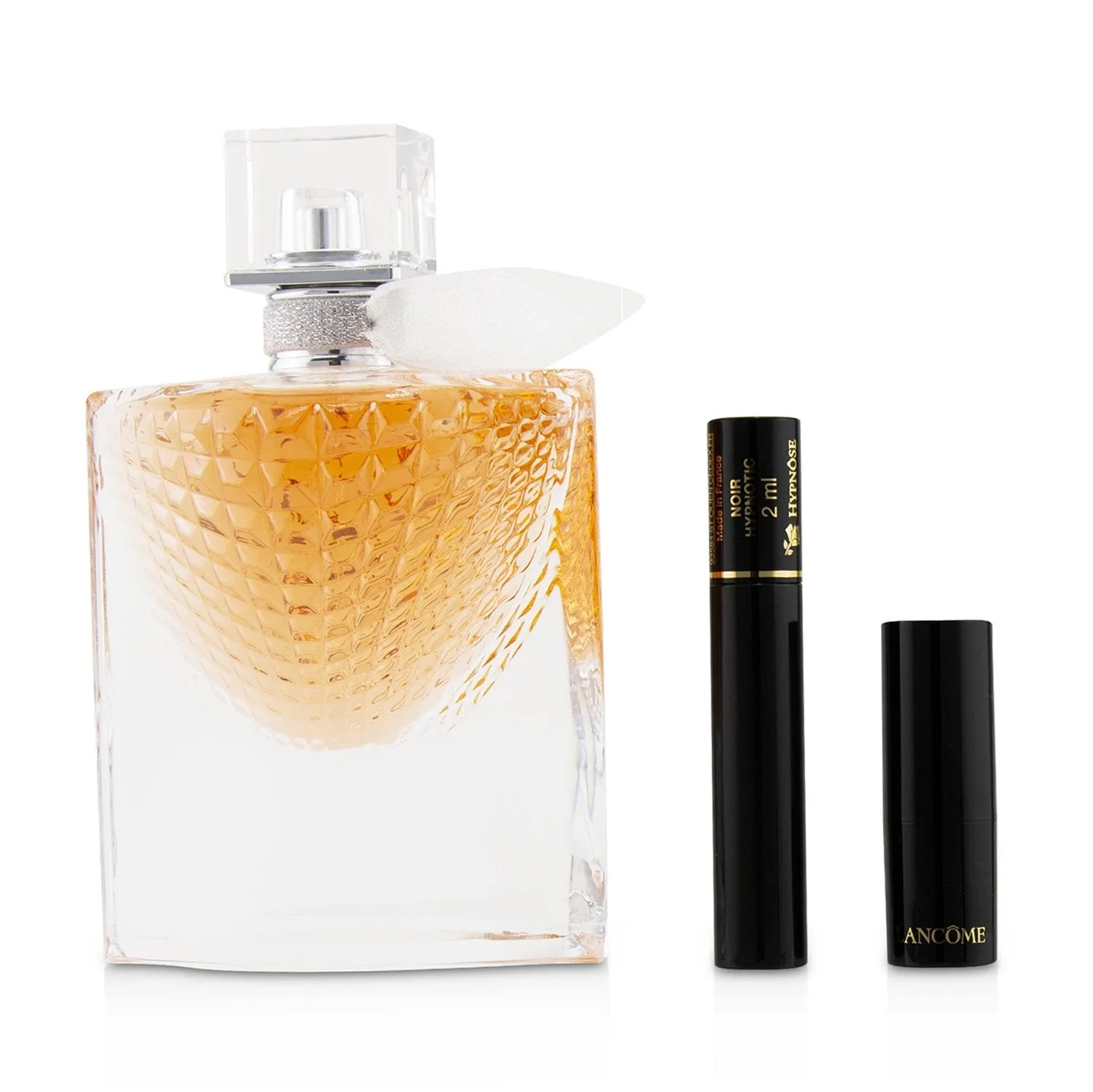 Lancome La Vie Est Belle L'Eclat Coffret: L'Eau De Parfum Spray 50ml   Hypnose Custom Wear Volume Mascara #01 Noir Hypnotic   L' Absolu Rouge Hydrating Shaping Lipcolor #378 Rose Lancome (Matte)  3pcs