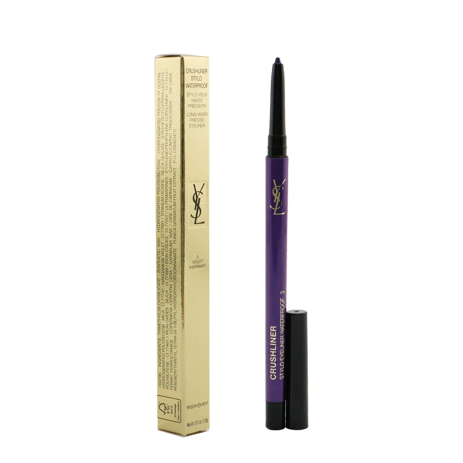 Yves Saint Laurent Crushliner Stylo Waterproof Eyeliner - # 04 Bordeaux Audacieux  0.35g/0.01oz