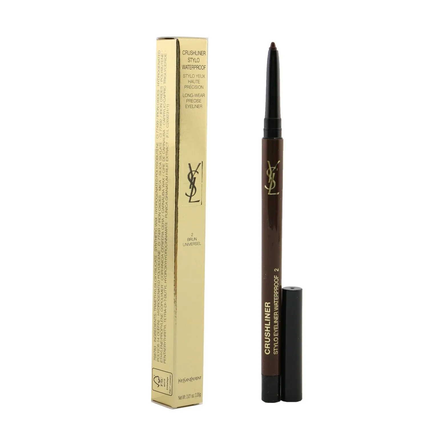 Yves Saint Laurent Crushliner Stylo Waterproof Eyeliner - # 04 Bordeaux Audacieux  0.35g/0.01oz